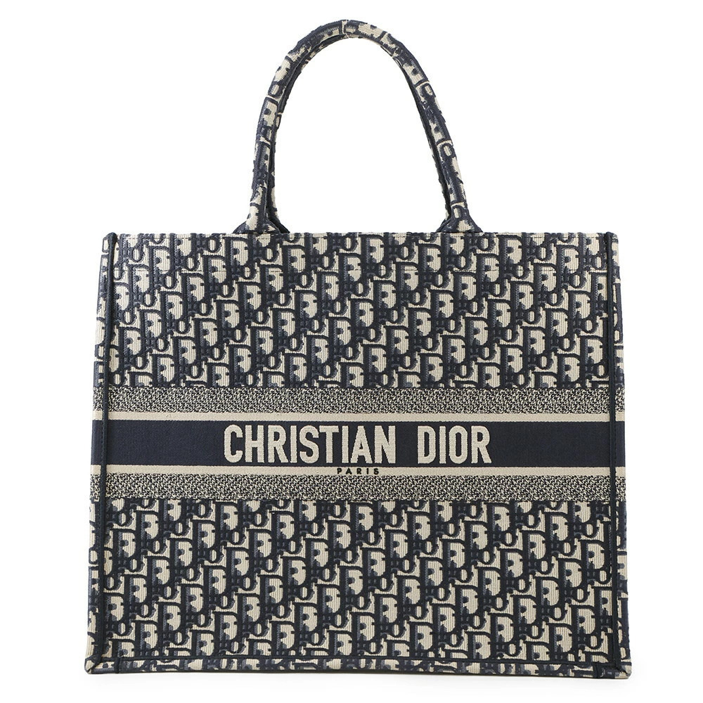 Christian Dior Tote Bag Book Oblique Embroidery